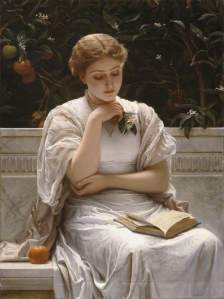 Perugini, Charles Edward, 1839-1918; Girl Reading